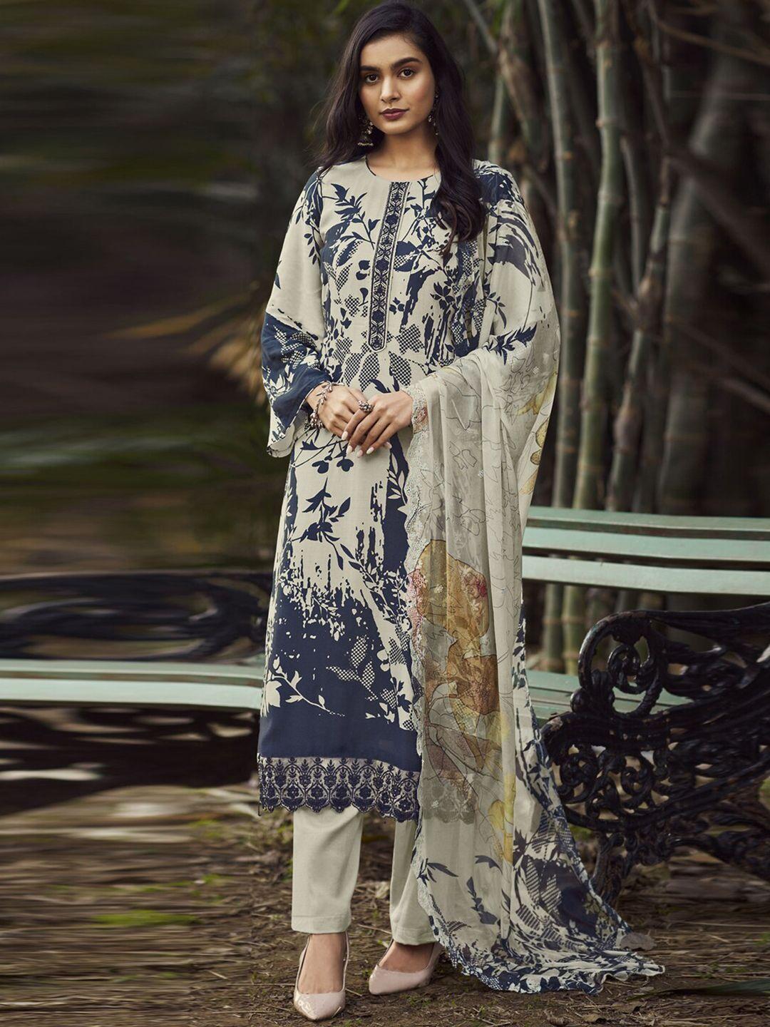 stylee lifestyle digital printed pure silk unstitched dress material