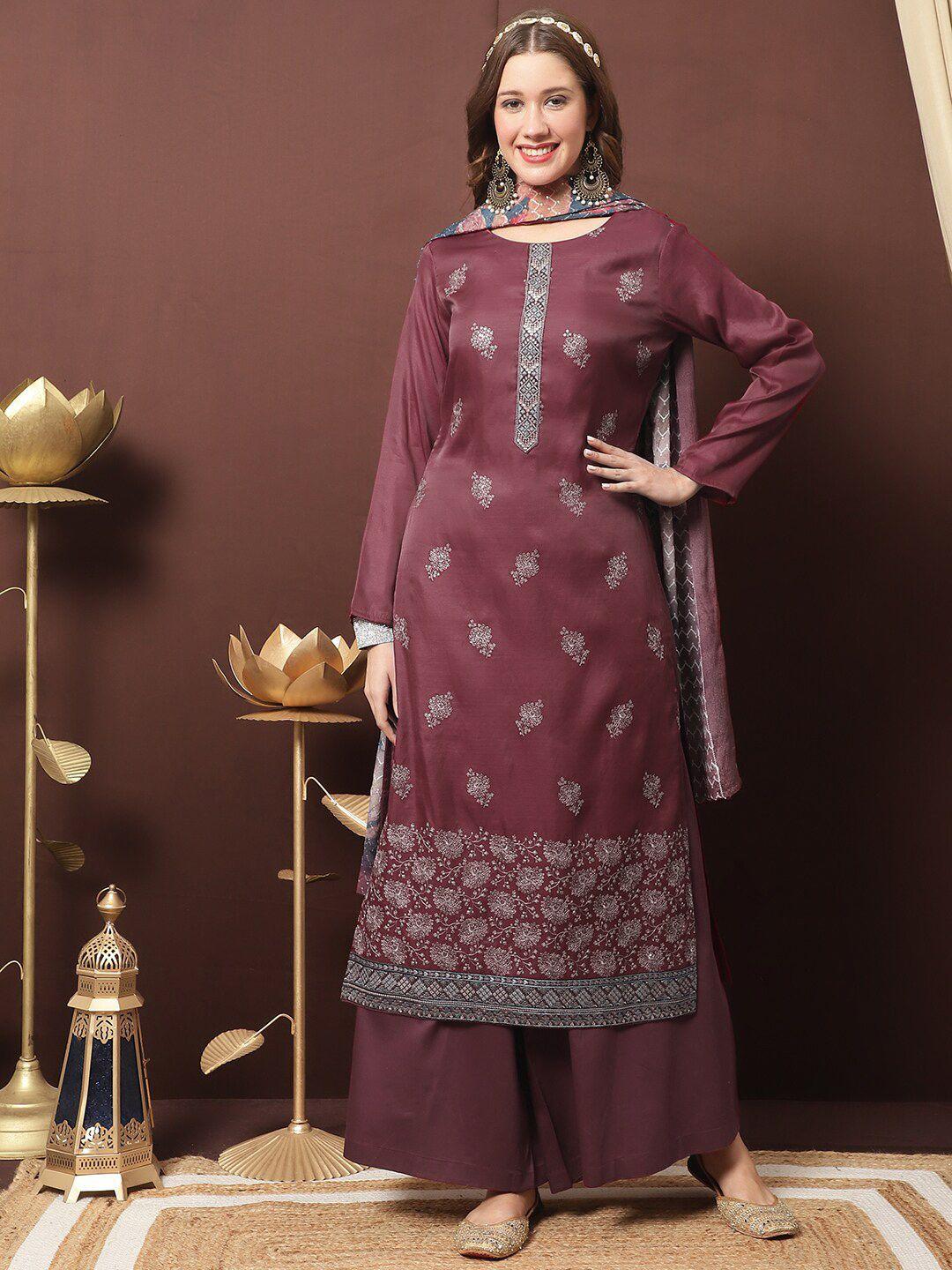 stylee lifestyle embroidered pure silk unstitched dress material