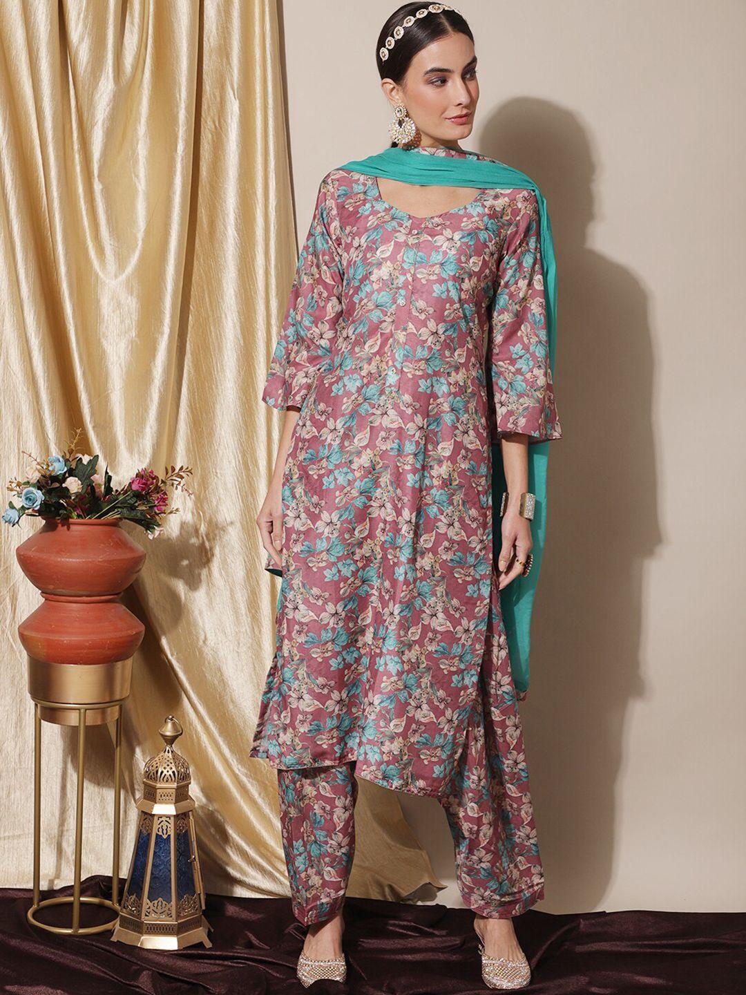stylee lifestyle pure silk unstitched dress material