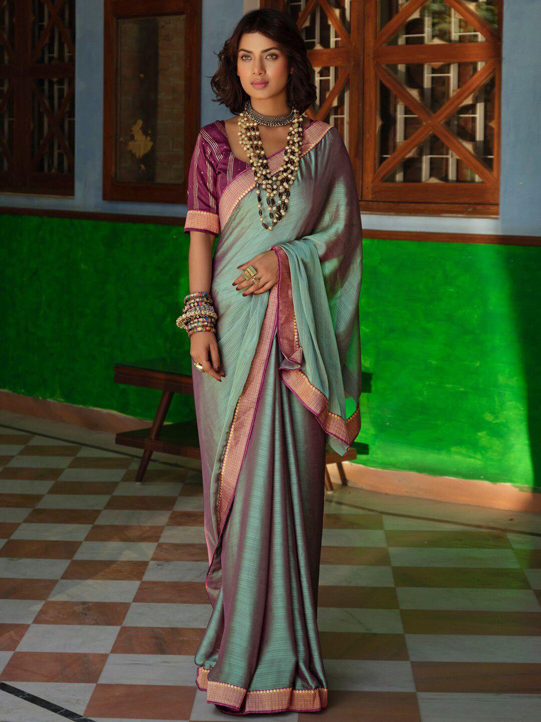 stylee lifestyle striped zari art silk saree