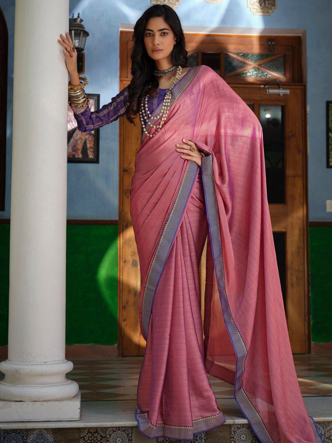 stylee lifestyle woven design border zari art silk saree