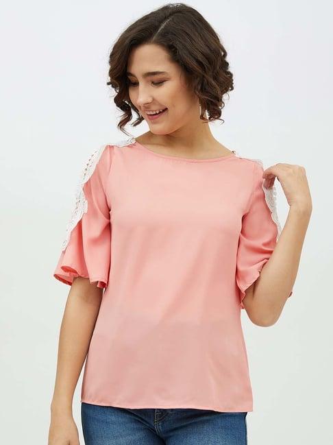 stylestone pink lace a-line top