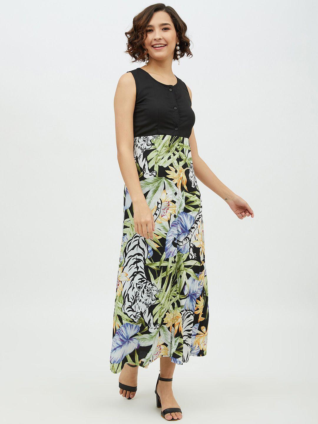 stylestone women multicoloured printed maxi dress
