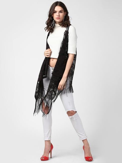 stylestone black lace shrug