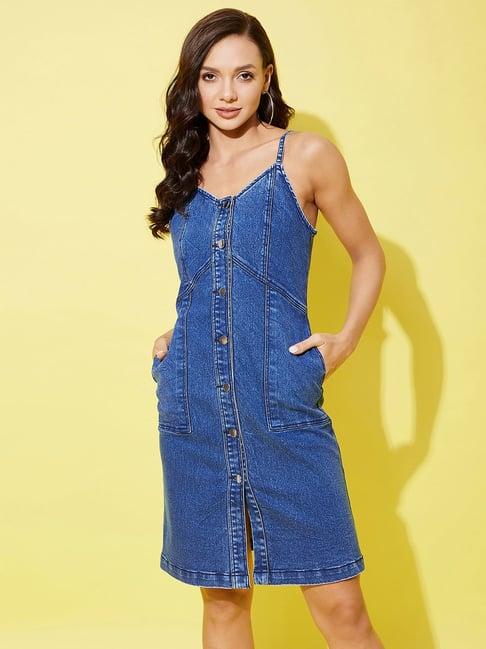 stylestone blue denim dress