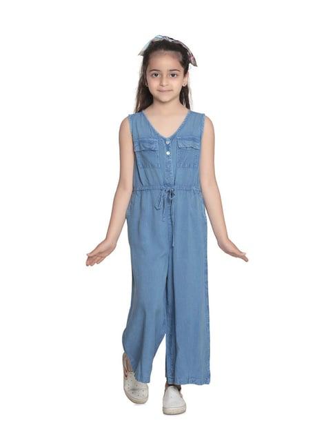 stylestone kids blue regular fit jumpsuit