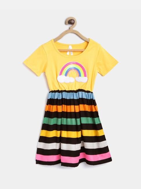 stylestone kids multicolor striped dress