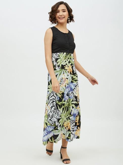stylestone multicolor floral print maxi dress