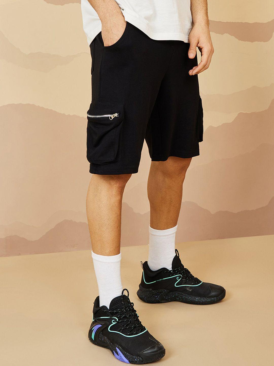 styli-men-mid-rise-loose-fit-sports-shorts