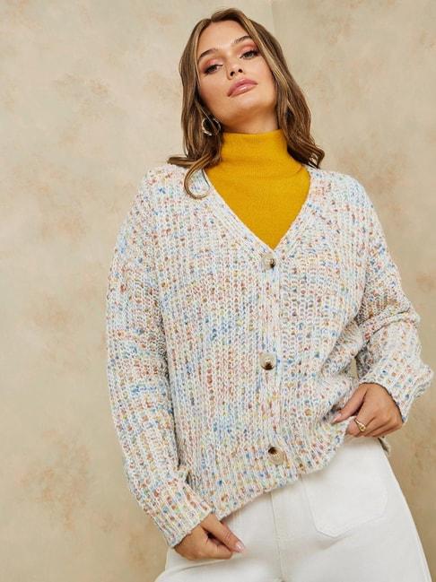 styli multicolor relaxed fit sweater