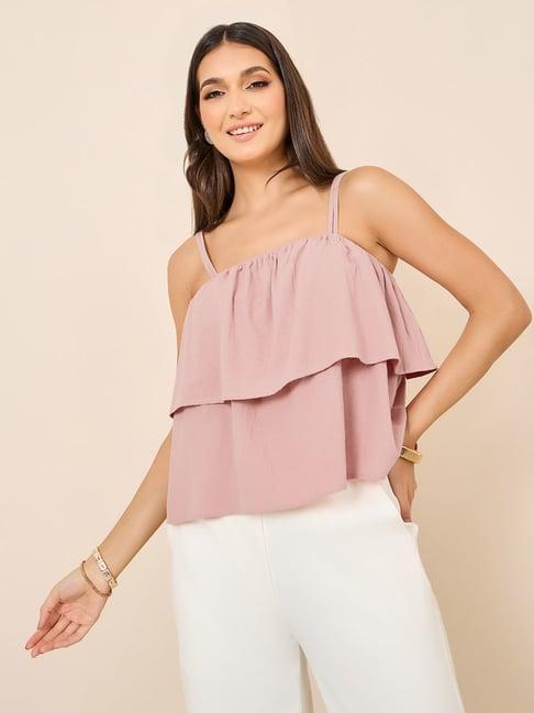 styli pink cotton top