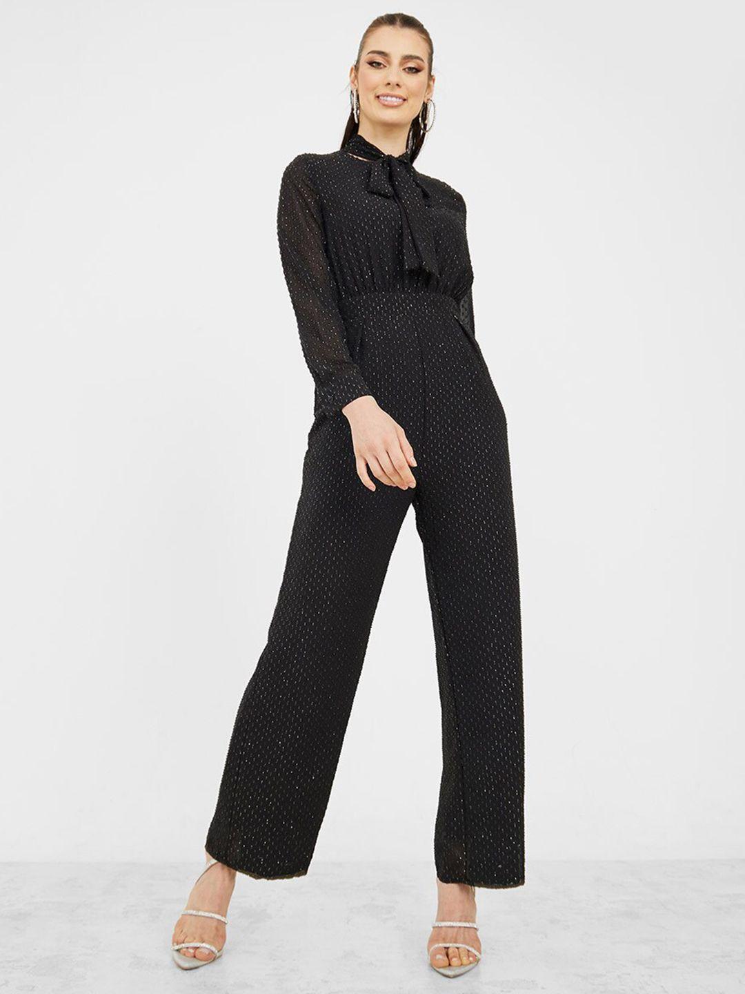 styli black basic jumpsuit