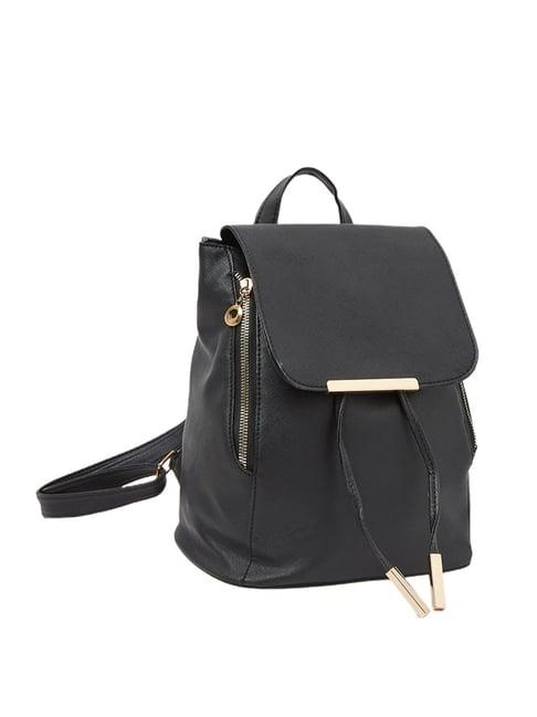 styli black solid backpack