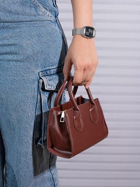 styli brown handbag