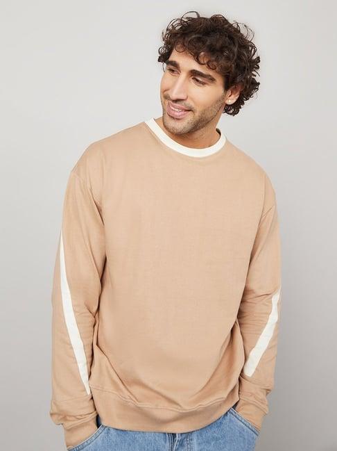 styli color block sleeve panel and neck regular fit sweatshirt_nr_51033202