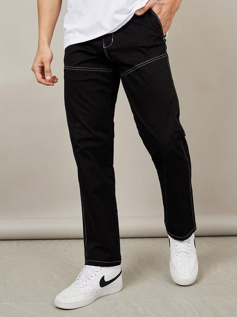 styli contrast stitch detail cotton twill relaxed fit chino
