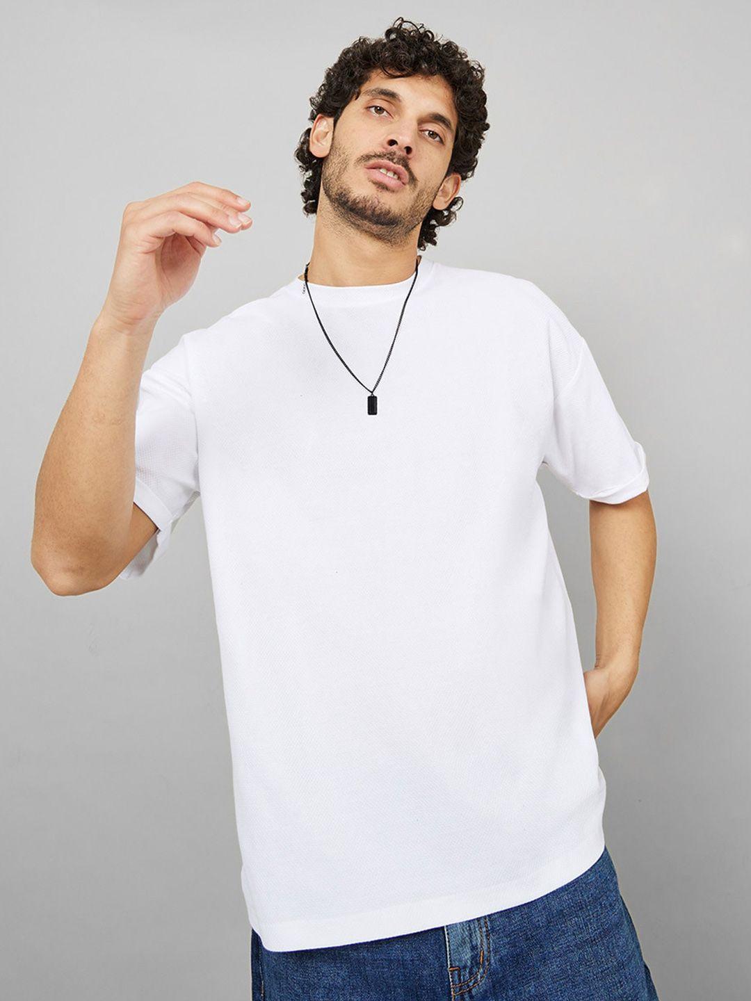 styli drop-shoulder pure cotton t-shirt