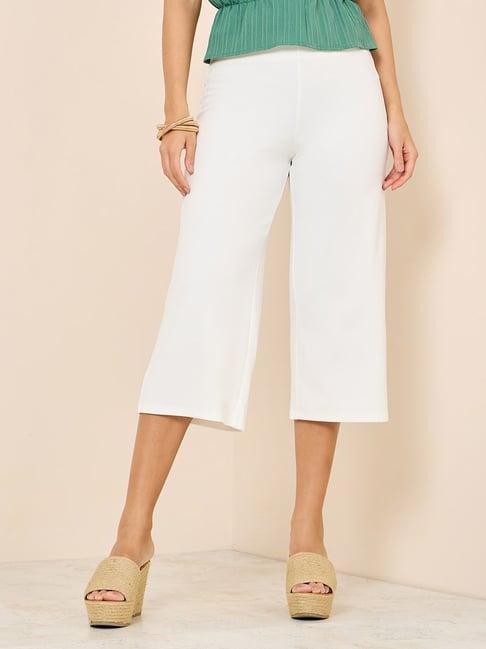 styli elastic waistband stretchable culottes