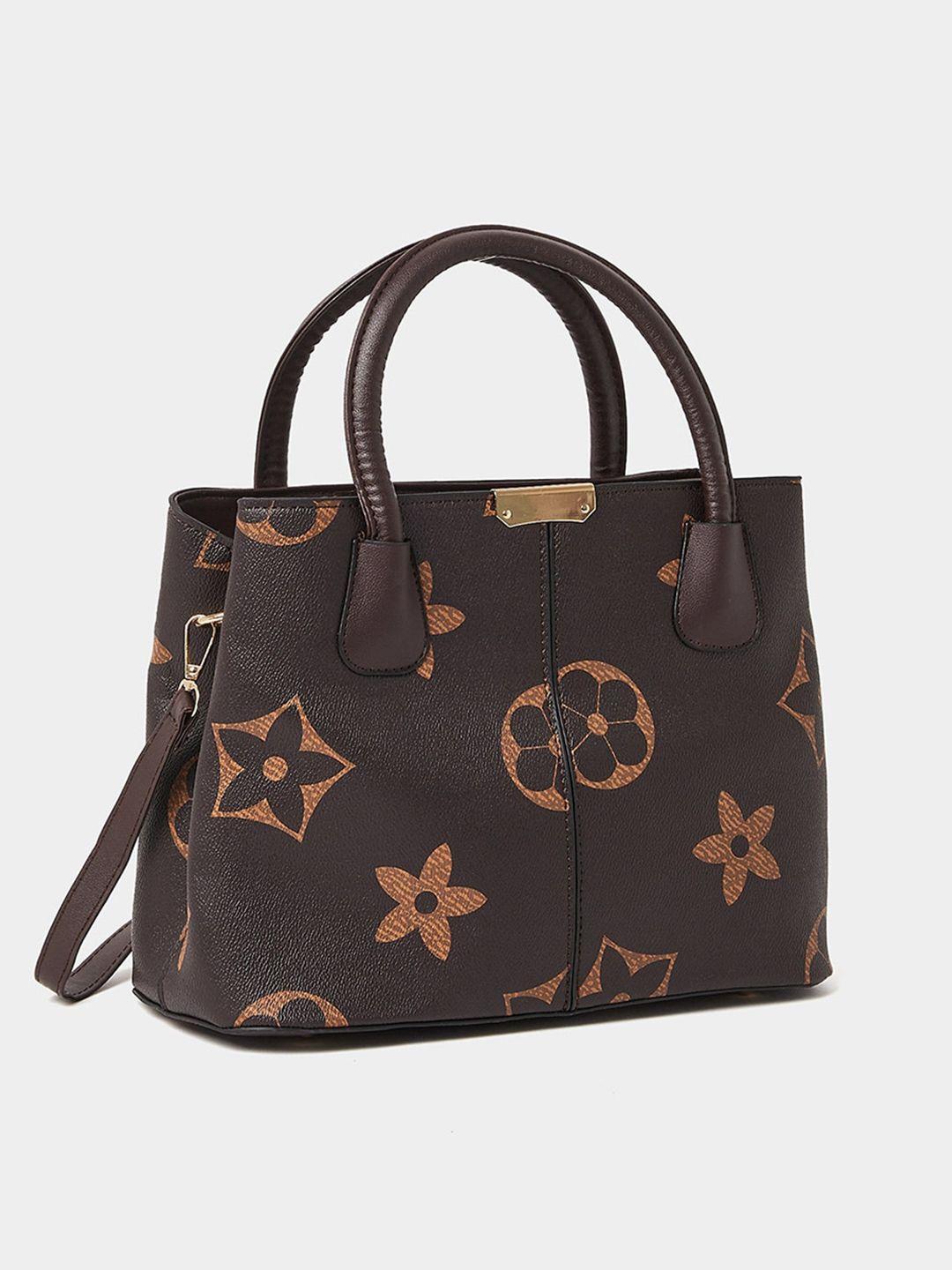 styli floral printed structured handheld bag