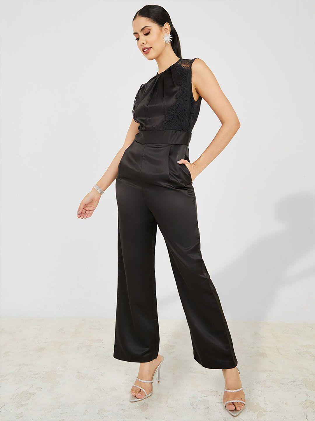 styli lace inserts basic jumpsuit