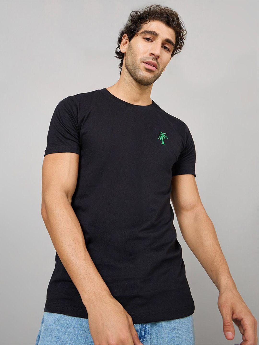 styli men black pockets t-shirt