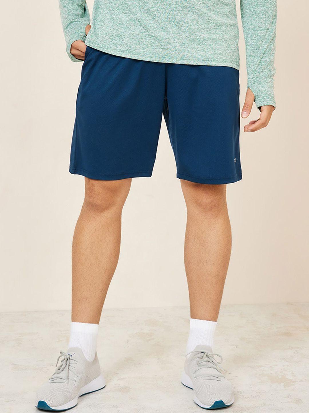 styli men blue super stretch sports shorts