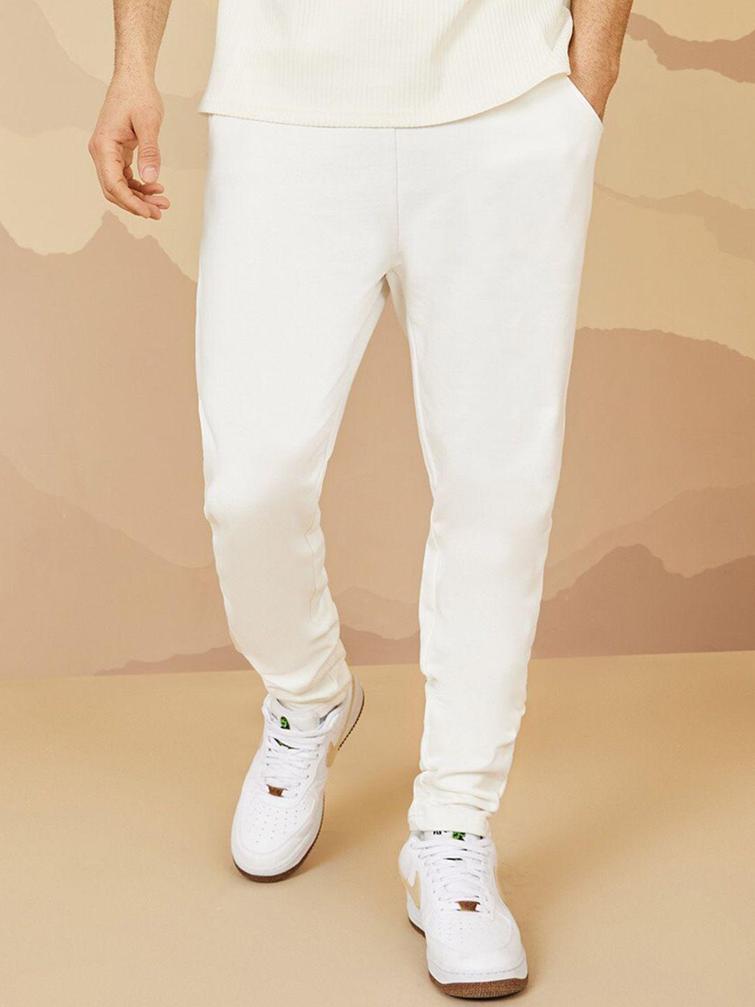 styli men cotton relaxed-fit track pants