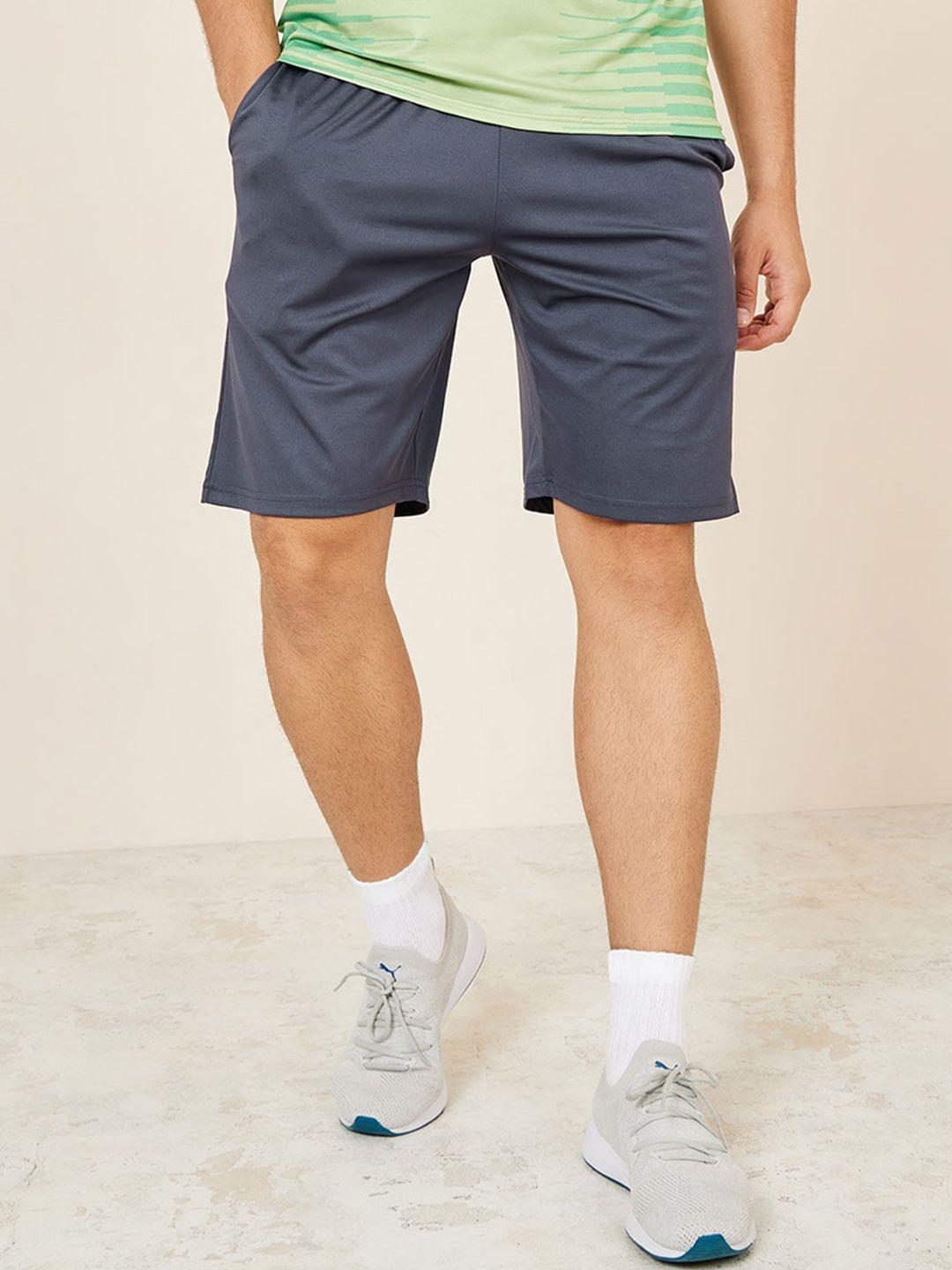 styli men grey super stretch sports shorts