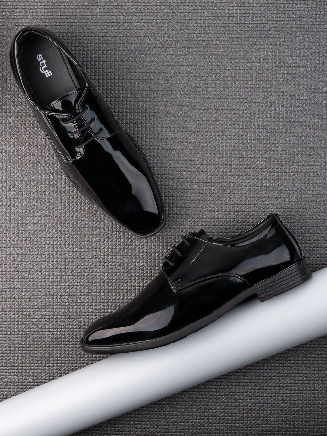 styli men pointed toe designer laced formal shoes