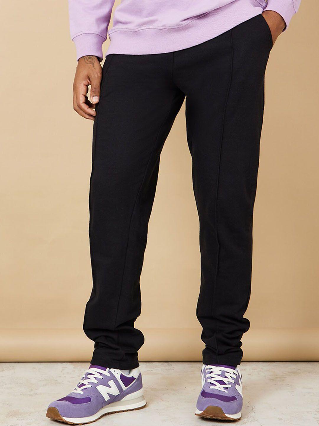 styli men relaxed fit cotton joggers