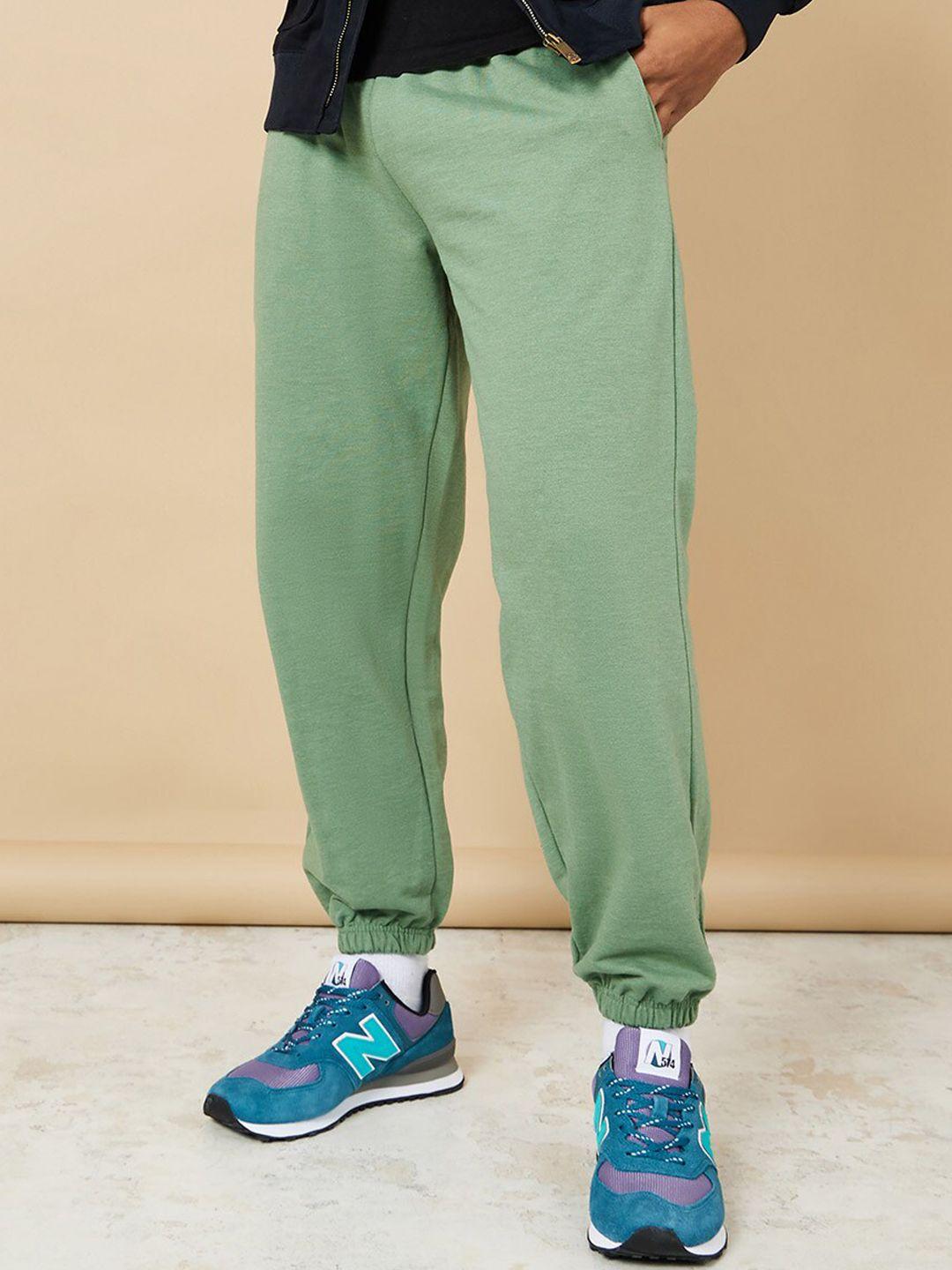 styli men relaxed-fit cotton joggers