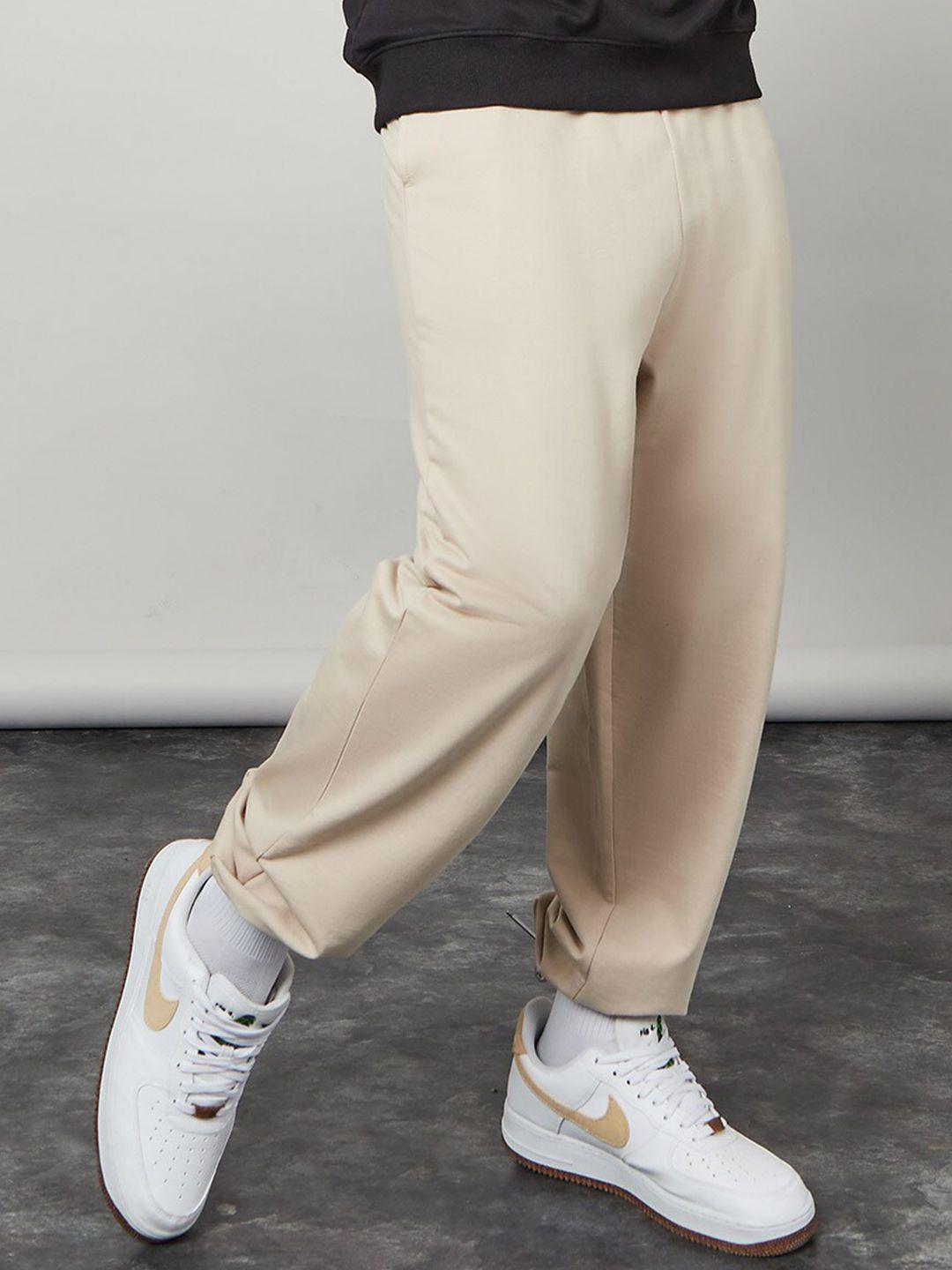 styli men relaxed-fit cotton joggers