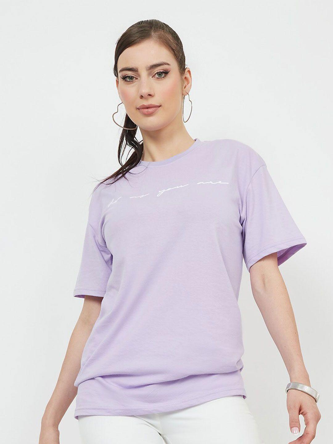 styli oversized cotton longline t-shirt