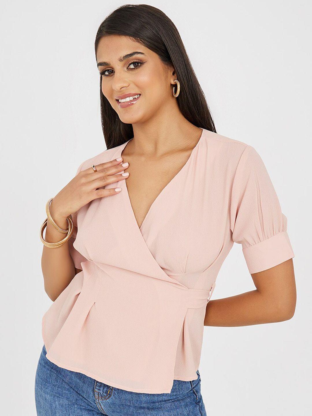 styli pink wrap top