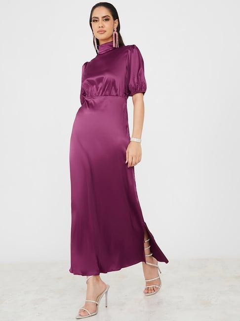 styli purple maxi dress