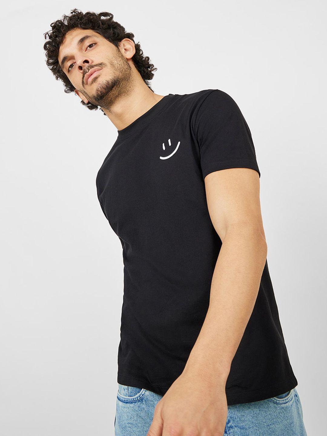 styli round neck pure cotton t-shirt