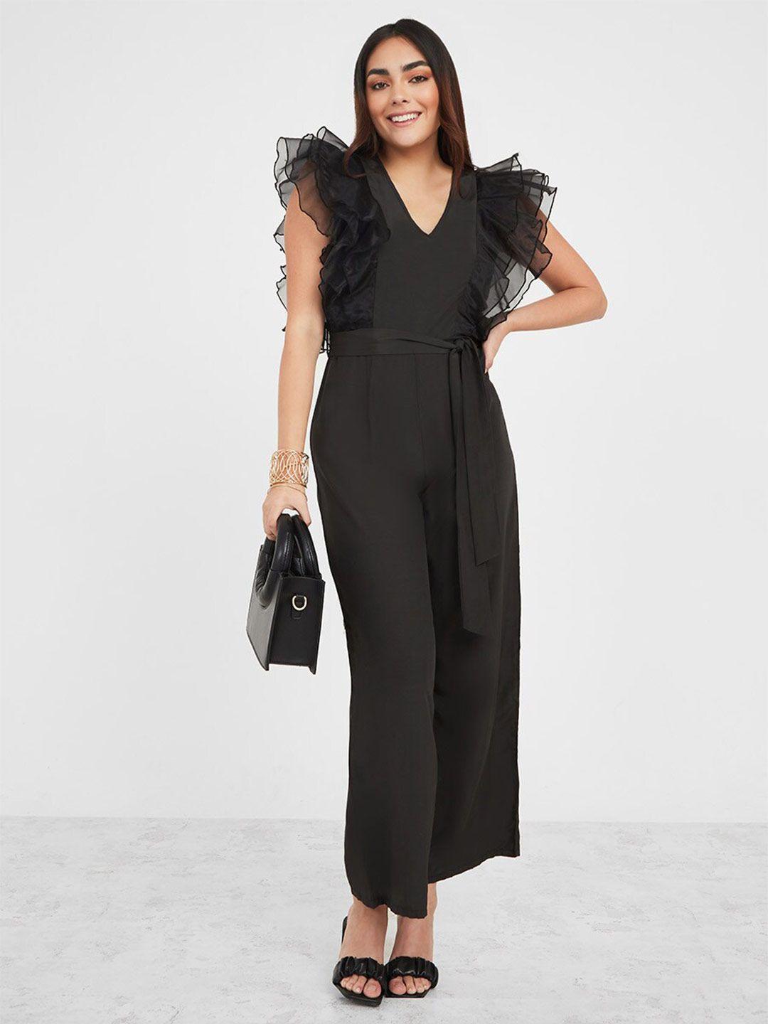 styli ruffled basic jumpsuit