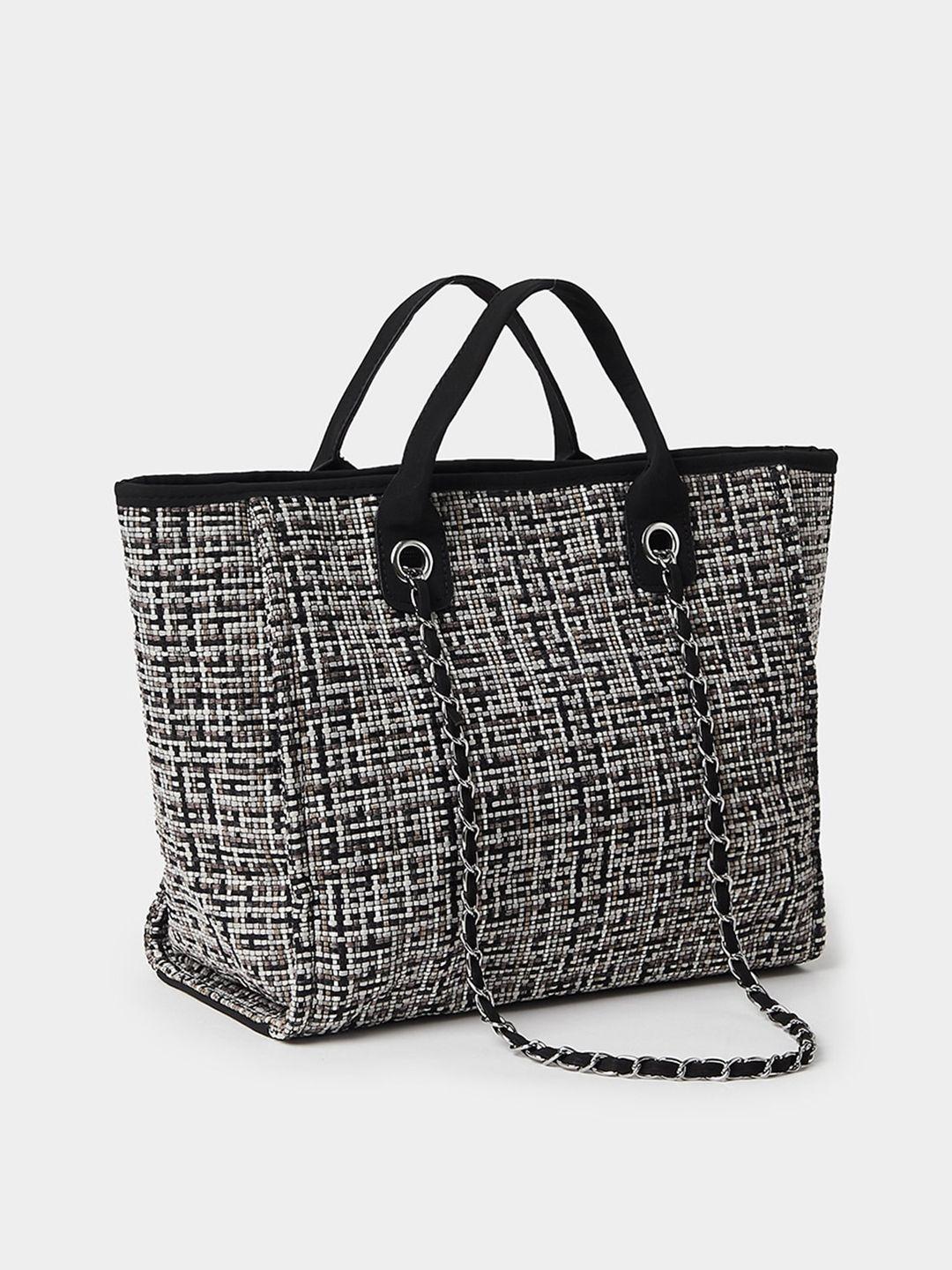 styli tweed shopper tote bag