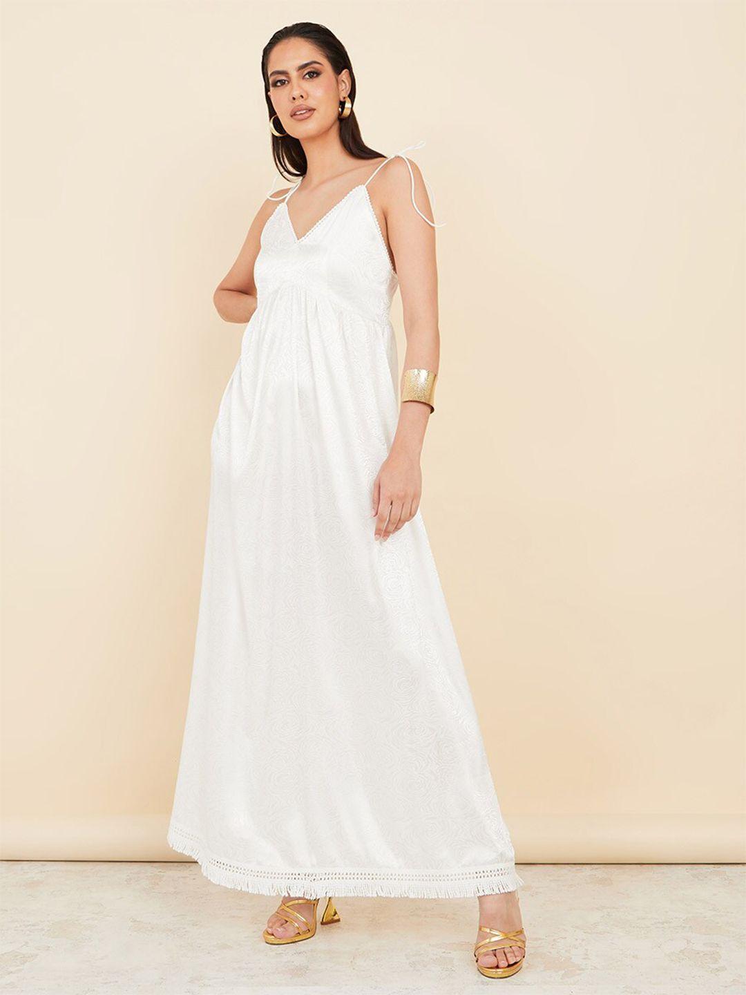 styli white maxi dress