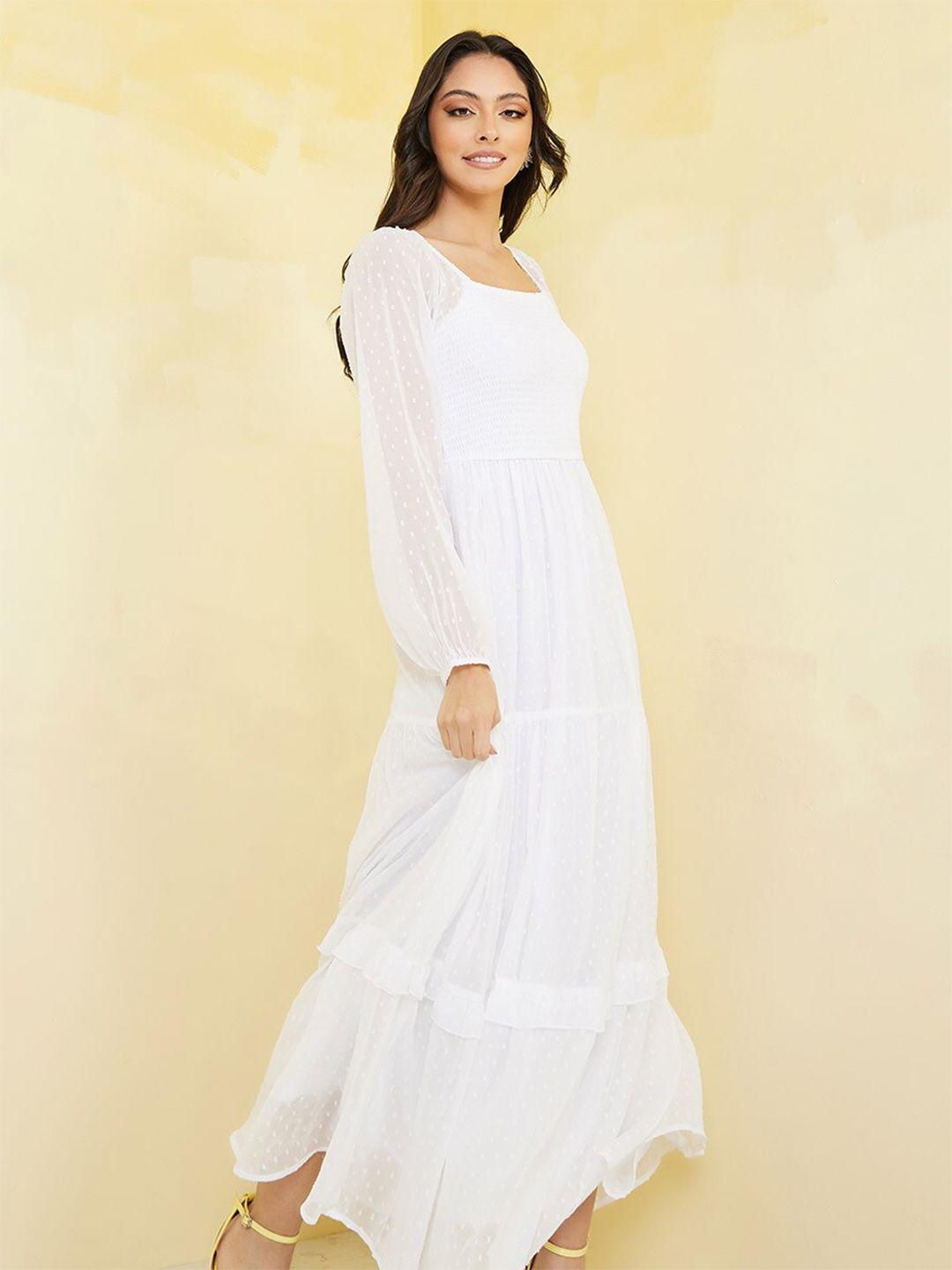 styli white maxi dress
