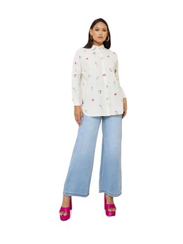 styli women's floral regular fit shirt (7004489524_off white