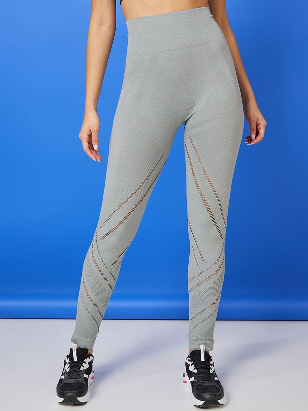 styli women self-design high-waist ankle-length leggings
