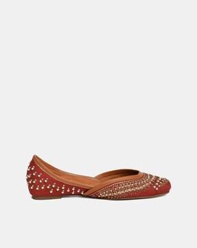 stylised slip-on flat sandals