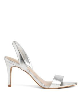 stylised-toe sling-back stilettos