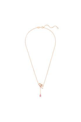 stylish crystal pink women necklace