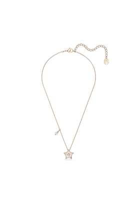 stylish crystal rose gold-tone women necklace