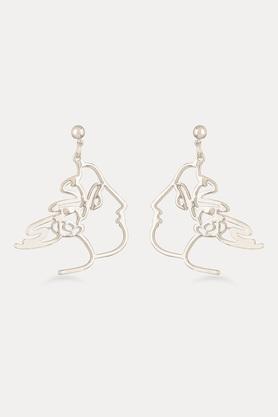 stylish steel brass womens earrings