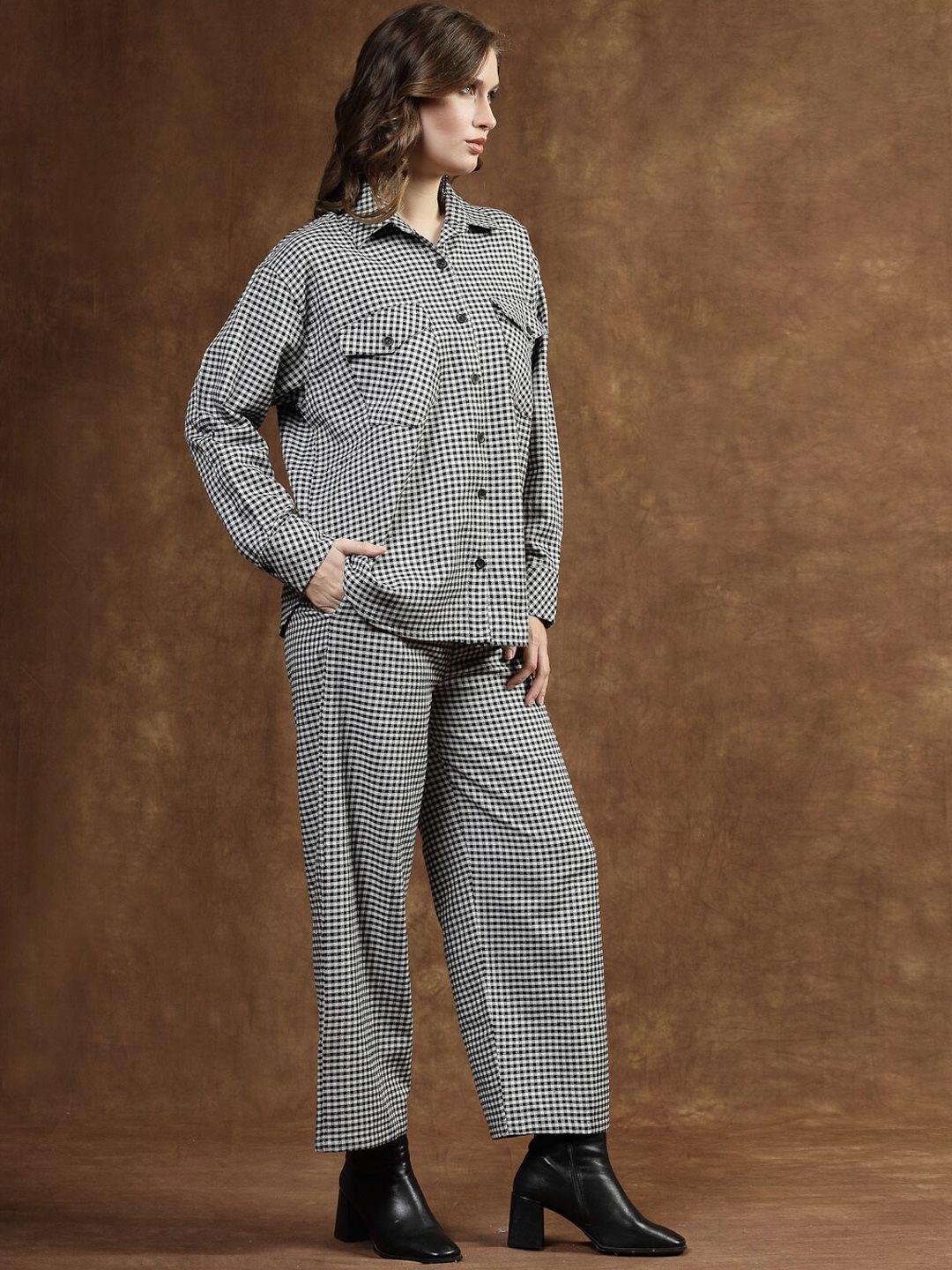 stylum checked shirt & trousers co-ord