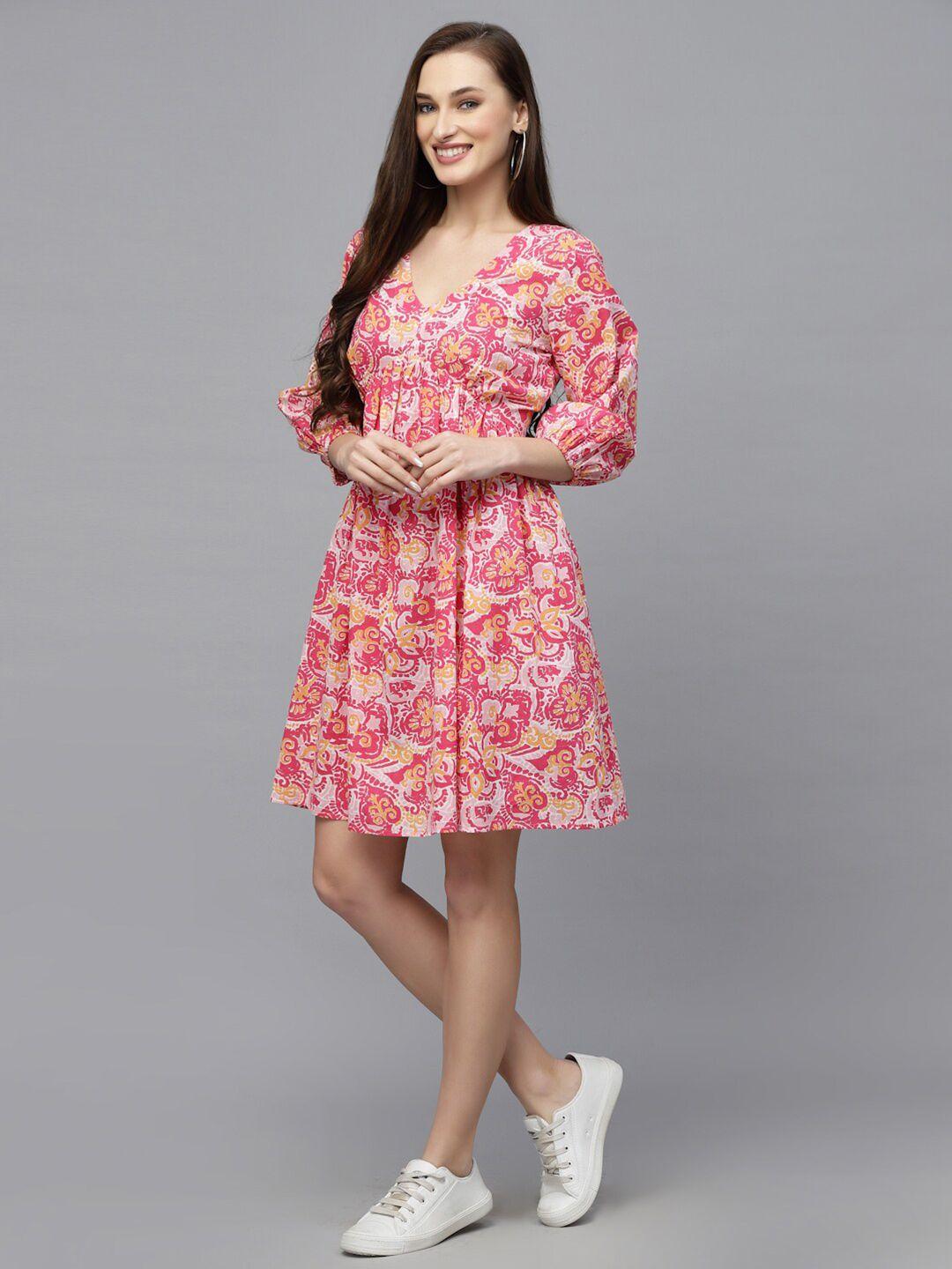 stylum floral a-line dress