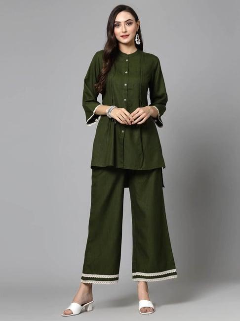 stylum green top & pant set